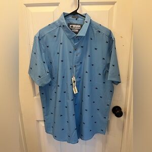NWT Tallwoods Men’s Button Down Shirt in Sky Blue - Sz XL